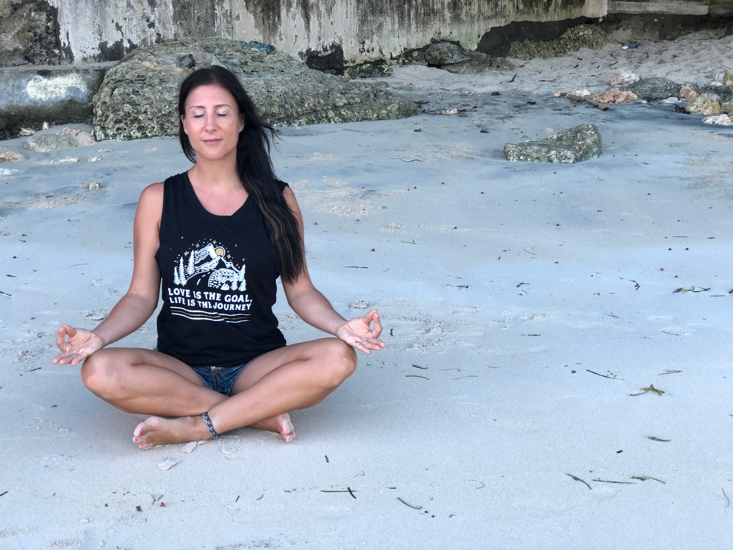 Love is the Goal, Life is the Journey - Muscle tank black