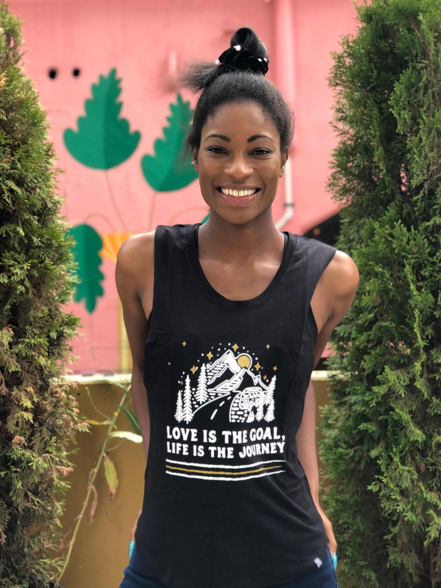 Love is the Goal, Life is the Journey - Muscle tank black