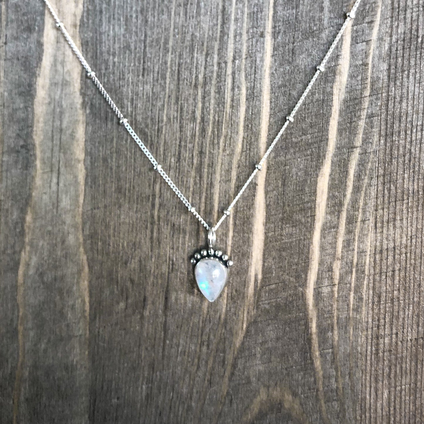 Moonstone drop pendant
