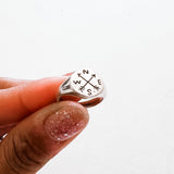 Wanderer Compass Signet ring