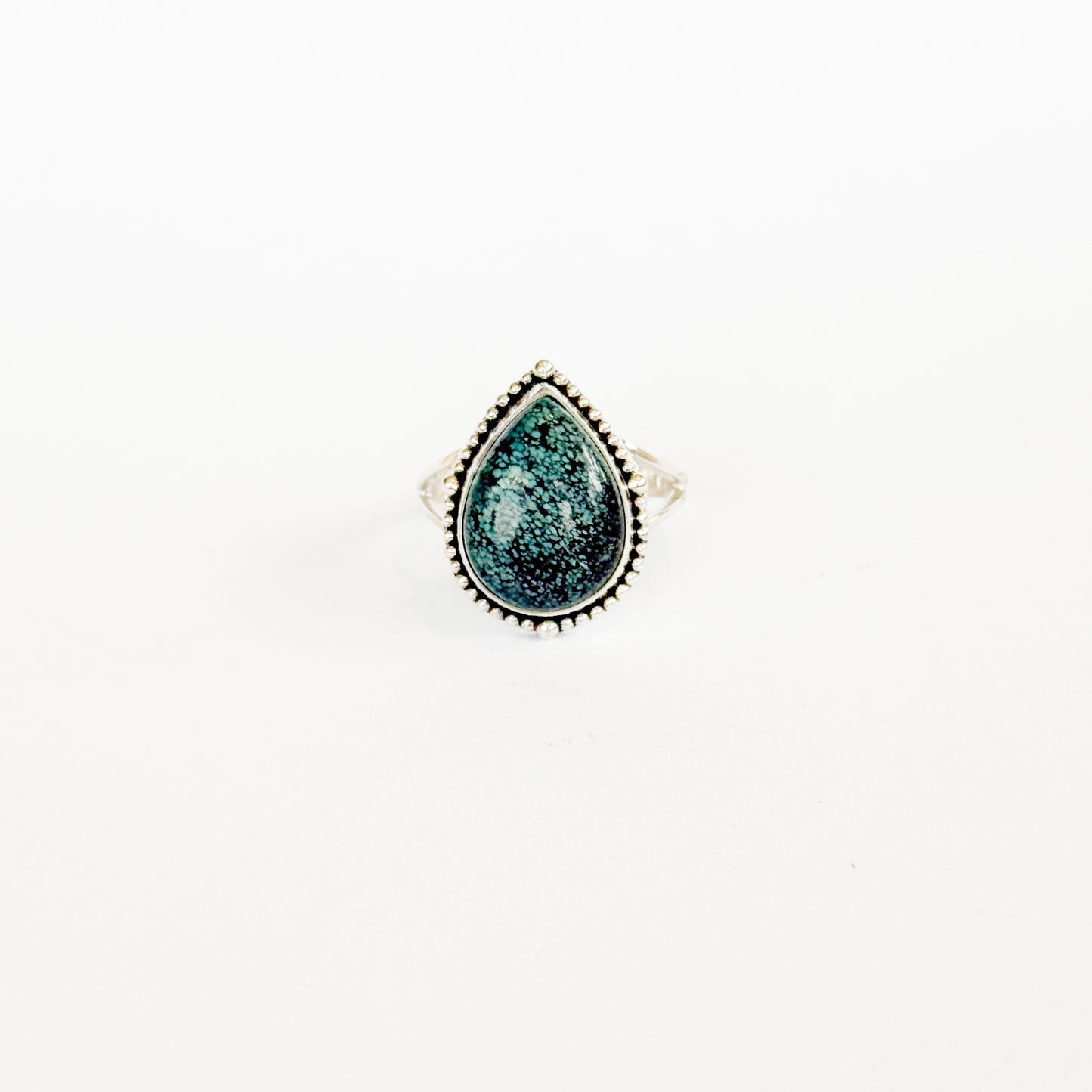Gaia turquoise teardrop Ring - size 8