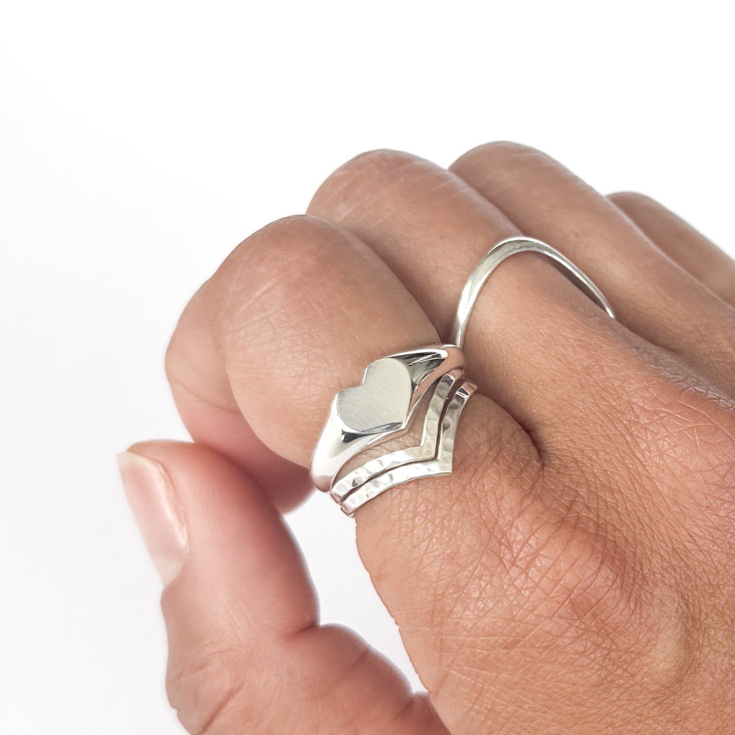 Beloved Signet Heart Ring