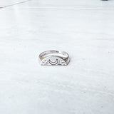 Love by the moon Signet ring