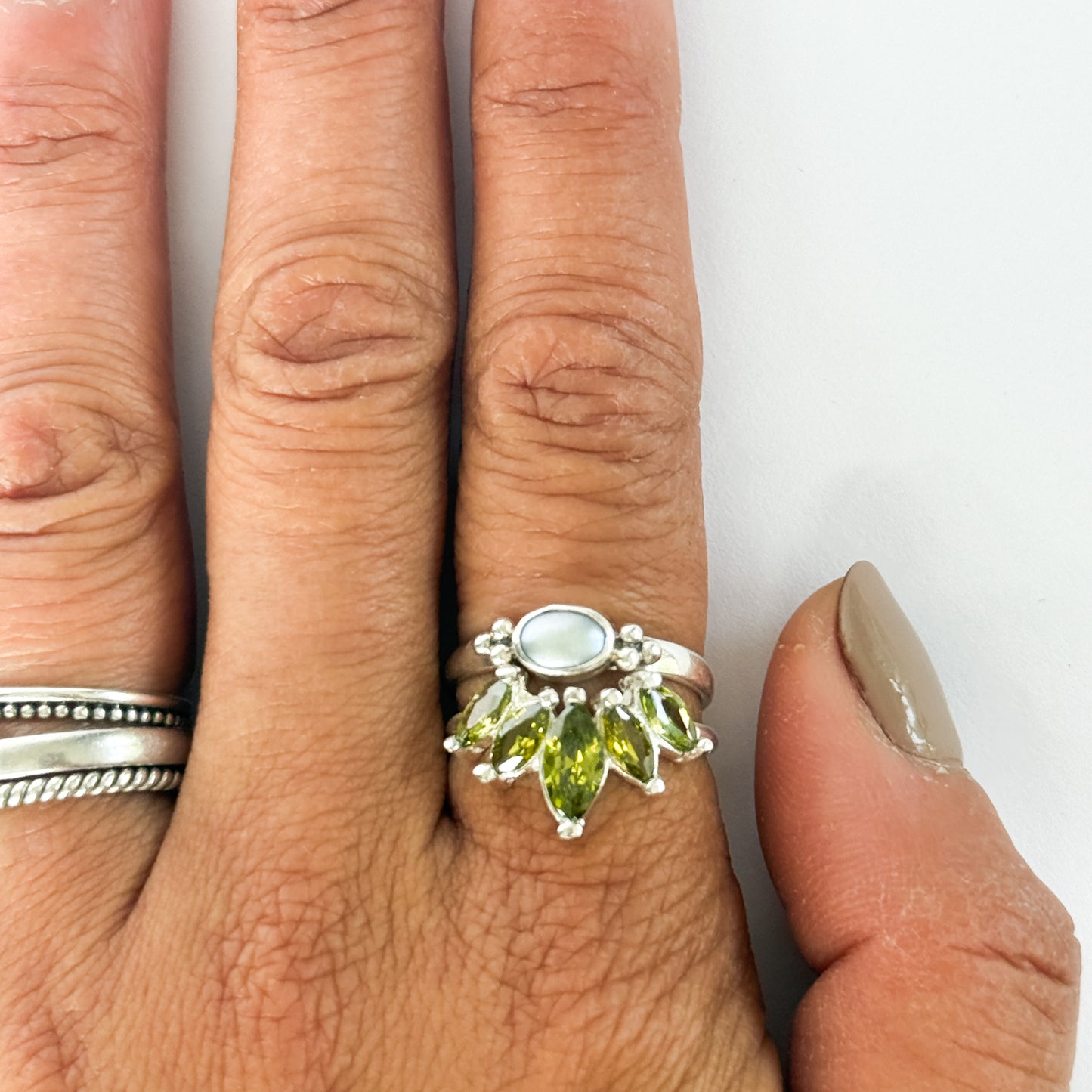 Peridot Bloom Ring