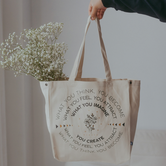 BELIEVE Canvas Tote Bag Medium