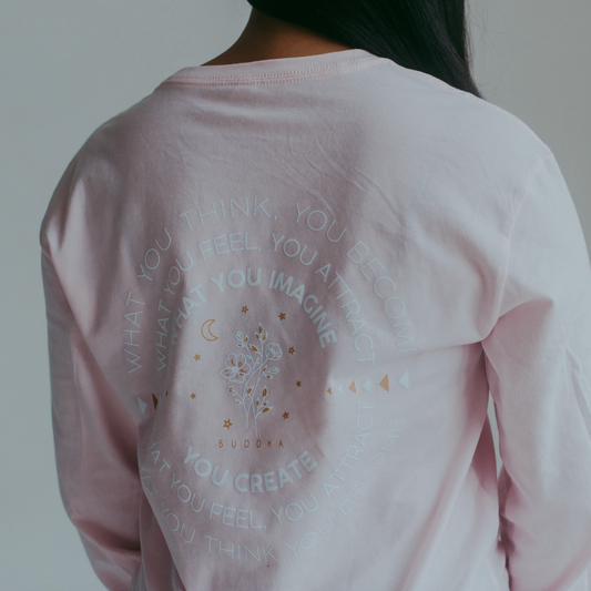 Believe Light Pink Long SLeeve