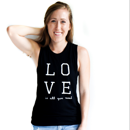Love is all you need Open Back Tank top