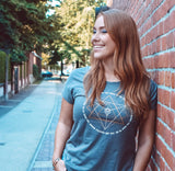 You are Exactly where You need to Be Vback t-shirt Grey