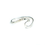 New Wave hammered Silver Ring