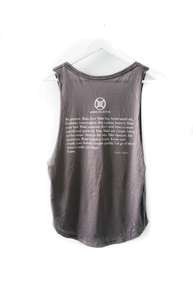Happy. Muscle Tank Grey