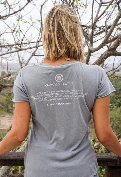Moon Child Sage Grey T-shirt