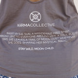 Moon Child Open Back Twist Tank Grey