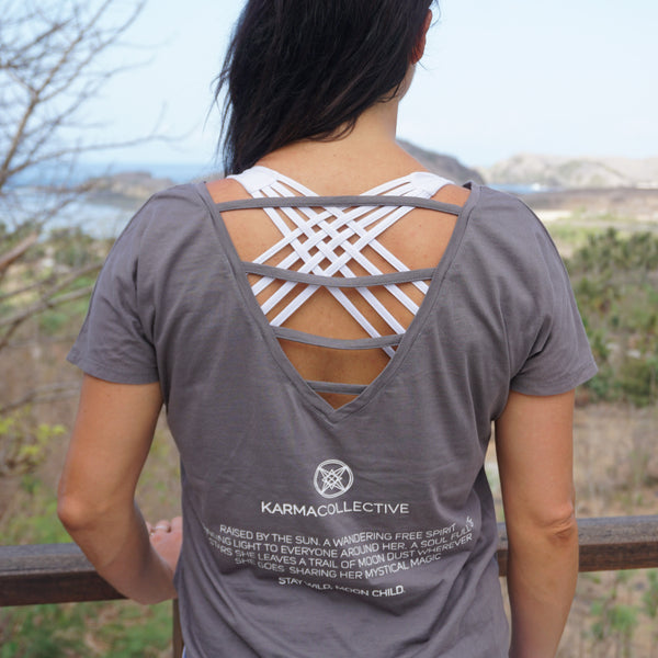 Moon Child Vback Grey T-shirt
