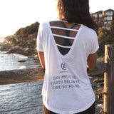 ELEMENTAL SYMBOL V-BACK T-shirt
