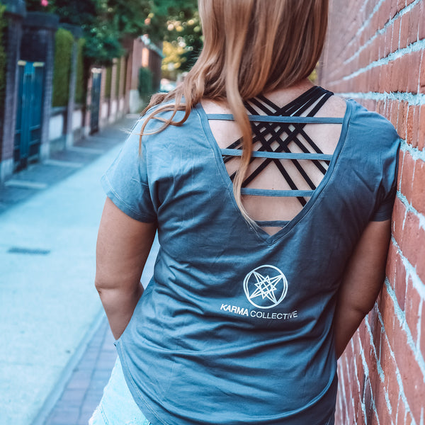 You are Exactly where You need to Be Vback t-shirt Grey