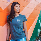 Be Bold, Be Brave Casual Charcoal T-shirt