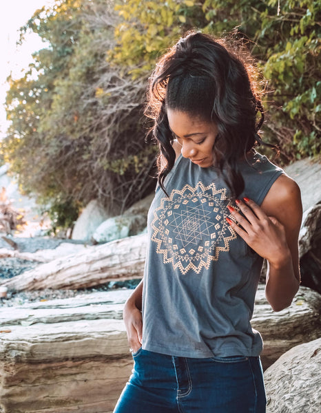 Sri Yantra High Cut Tank
