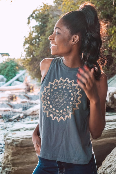 Sri Yantra High Cut Tank
