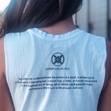 Just Love Muscle Tank- White