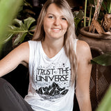 Trust the Universe Open Back- White