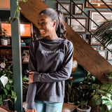 Grateful Charcoal Terry Cotton Sweatshirt