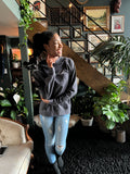 Grateful Charcoal Terry Cotton Sweatshirt