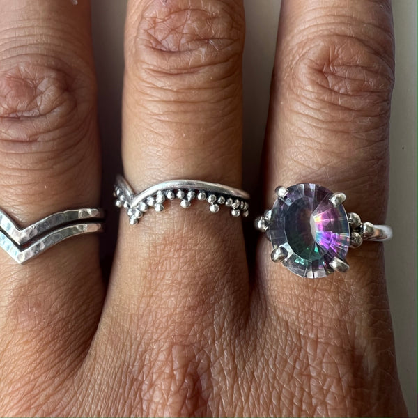 Mystic Rainbow Topaz Eloise Ring