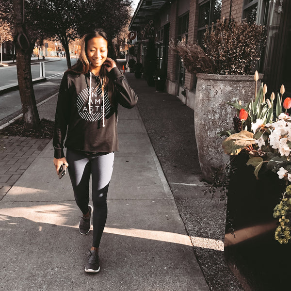 Limited Edition: Namaste Black Terry Cotton Hoodie