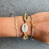 Grateful 22k gold adjustable bracelet
