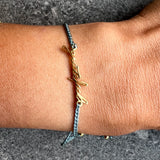 Grateful 22k gold adjustable bracelet