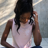 Believe Pink Muscle Tank top