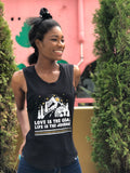 Love is the Goal, Life is the Journey - Muscle tank black