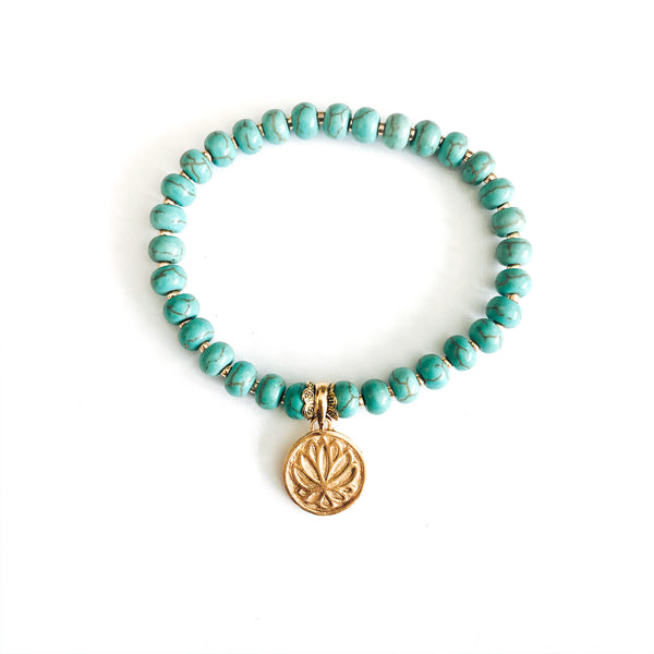 Golden Turquoise Bracelet