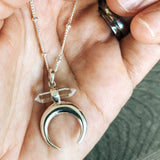 Moon Goddess Quartz Necklace
