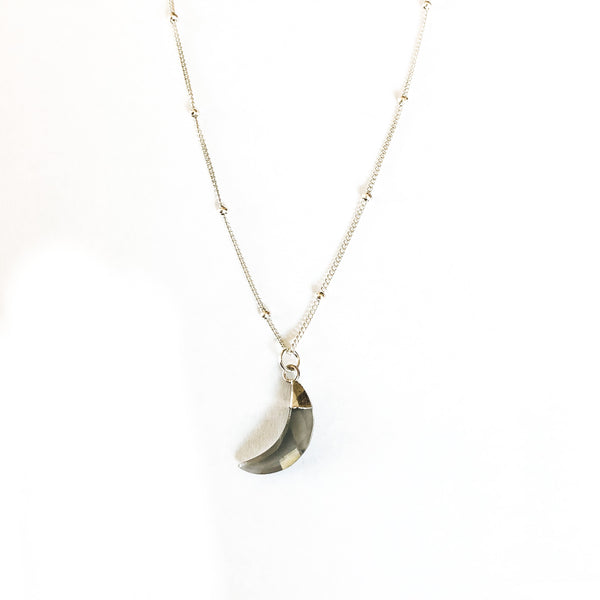 Grey Moonstone Faceted Necklace