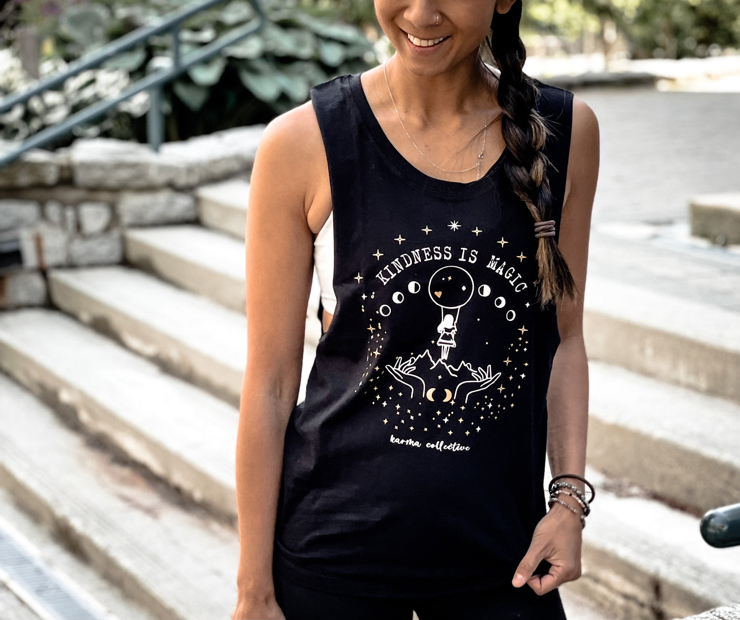 Kindness is Magic Muscle Tank