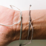 Evil Eye Sterling Silver tricolour braided bracelet