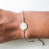 OM Sterling Silver Tricolored Braided Bracelet