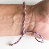 OM Gold plated Tri-Color Braided Bracelet