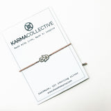 Hamsa Sterling Silver Nude Braided Bracelet