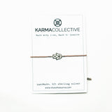 Hamsa Sterling Silver Nude Braided Bracelet
