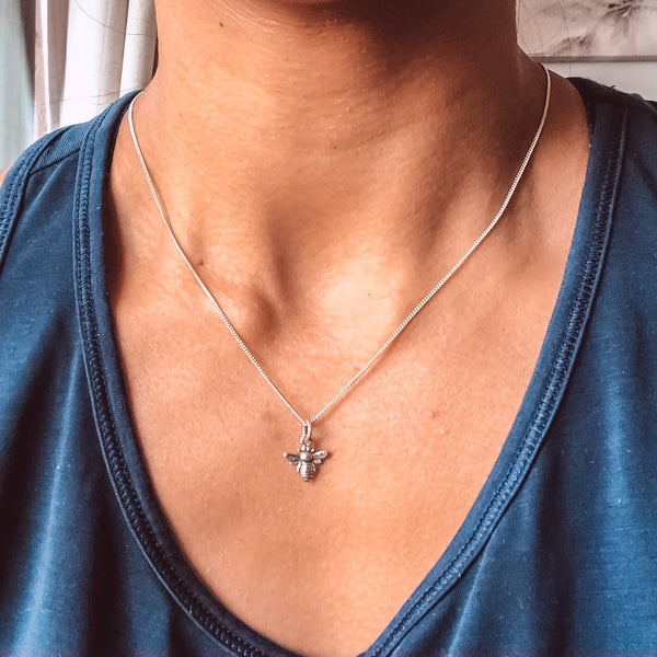 Oh Honey Bee Sterling Silver Necklace