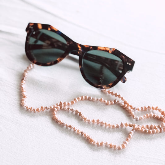 Pink Freshwater Pearl Sunglass Chain