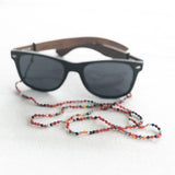 Rainbow Agate hand knotted sunglass chain