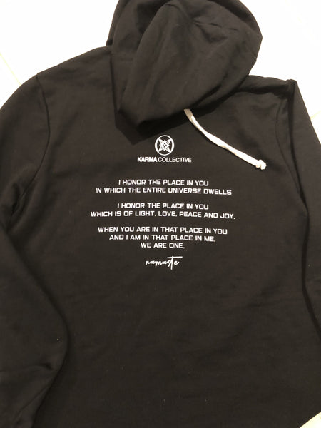 Limited Edition: Namaste Black Terry Cotton Hoodie