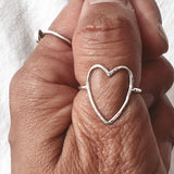 Outline Heart Ring
