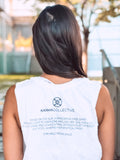Moon Child  Muscle Tank White