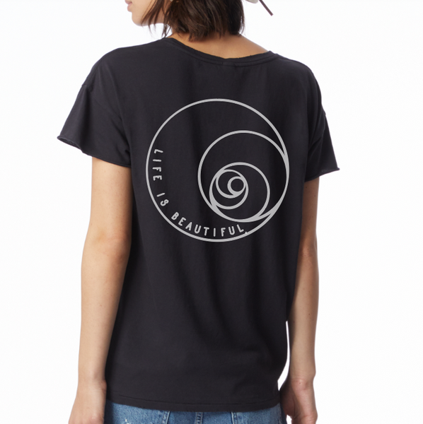 Life is Beautiful- Black Casual t-shirt