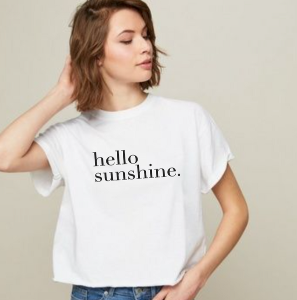 Hello Sunshine Short Boxed t-shirt