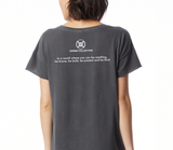 Be Bold, Be Brave Casual Charcoal T-shirt